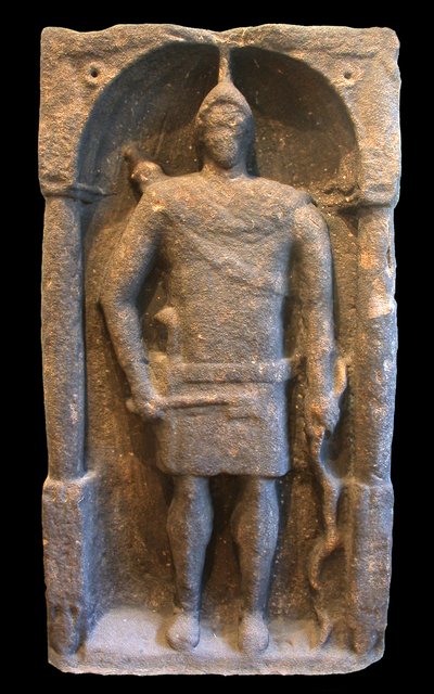 Rzymski nagrobek przedstawiający łucznika hamańskiego (syryjskiego), ok. 125-40 rne autorstwa Roman