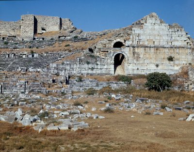 Sztuka rzymska, okres hellenistyczny: teatr Miletu. II wiek. Indyk autorstwa Roman