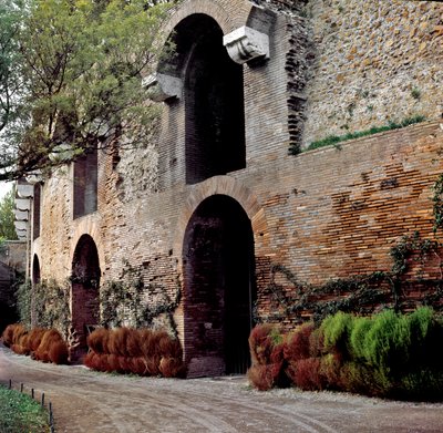 Sztuka rzymska: widok domus aurea lub Doree House: cesarski pałac starożytnego Rzymu, zbudowany przez Nerona. Rzym, Włochy autorstwa Roman
