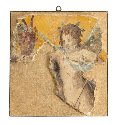 Fragment rzymskiego malowidła ściennego, ok. I wpne (fresk) autorstwa Roman
