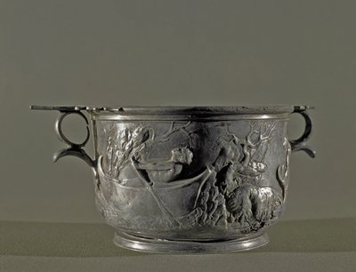 Srebrne skyphos, II w. p.n.e. autorstwa Roman