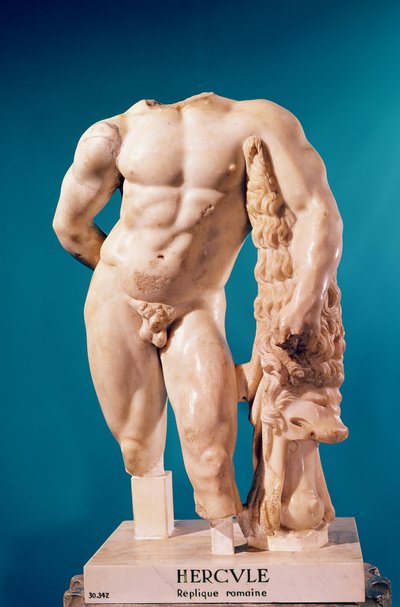 Геркулесийн хөшөө, Грекийн эх (гантиг) полигийн хуулбар autorstwa Roman