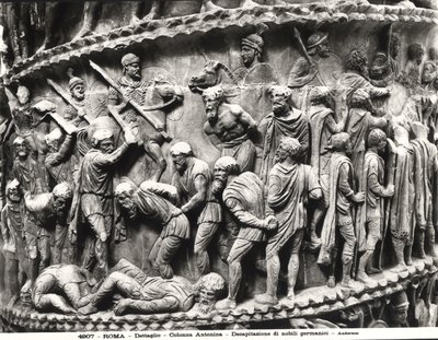 Ścięcie niemieckich szlachciców, fragment z kolumny Marka Aureliusza autorstwa Roman