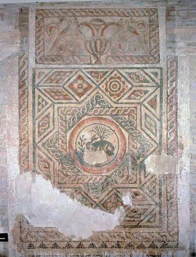 Mozaika Zając, 350 AD (mozaika) autorstwa Roman