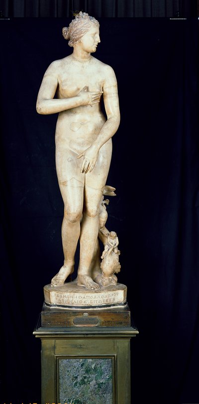 Medycejska Wenus, kopia hellenistycznego oryginału Praksytelesa (ok. 370-330 pne) (marmur) autorstwa Roman