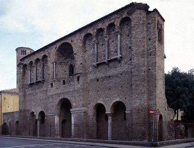 Pałac cesarza Teodoryka Wielkiego (455 - 526) w Rawennie. autorstwa Roman