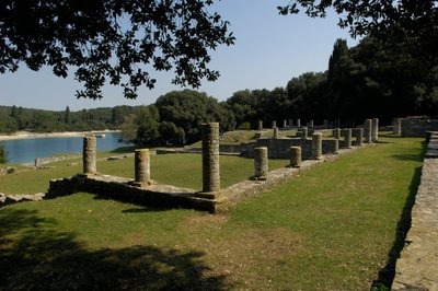 Rzymska willa w zatoce Verige, Brijuni, Chorwacja autorstwa Roman