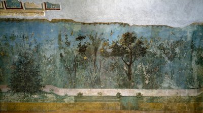 Ogród Trompe loeil z Willi Livia, 40-20 pne autorstwa Roman