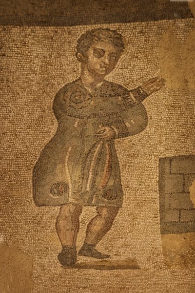 Dwie Apsydy, mozaika podłogowa, Villa Romana del Casale, Piazza Armerina, Sycylia, Włochy (zdjęcie) autorstwa Roman