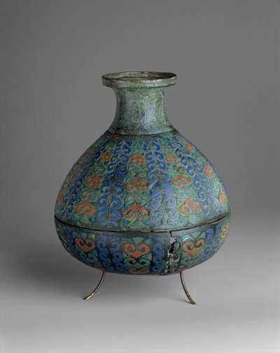 Wazon, 250-300 AD (emalia champlevé i stop miedzi) autorstwa Roman