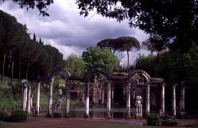 Widok na kanał Canopus, zbudowany w AD 118-128 (zdjęcie) autorstwa Roman