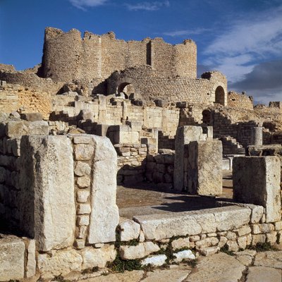 Widok na łaźnie licinian autorstwa Roman