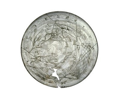 Wint Hill Bowl, wygrawerowana scena polowania, prawdopodobnie z Nadrenii, rzymska, IV w. (szkło) autorstwa Roman
