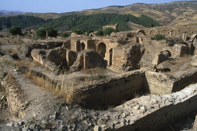 Ogólny widok łaźni, wysoki okres cesarski (27 pne-395 ne) autorstwa Roman Imperial Period