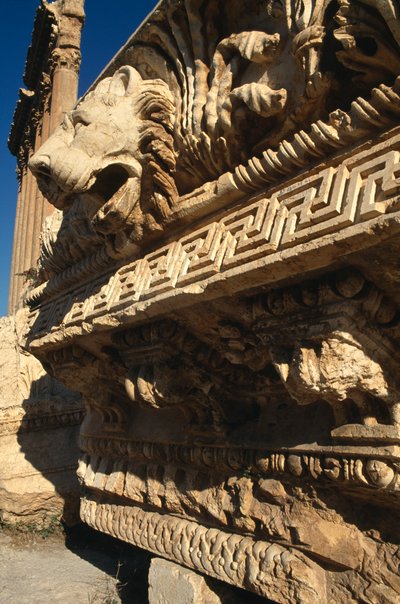 Świątynia Jowisza, intarsja, Okres Wysokiego Cesarstwa (27 p.n.e.-395 n.e.) autorstwa Roman Imperial Period