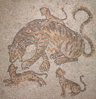 Tygrysica i młode, 300s autorstwa Roman Imperial Period
