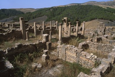 Widok obszaru mieszkalnego, wysoki okres cesarski (27 pne-395 ne) autorstwa Roman Imperial Period