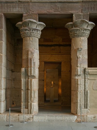 Świątynia Dendur, ok. 10 r. p.n.e. (piaskowiec eolski) autorstwa Roman Period Egyptian