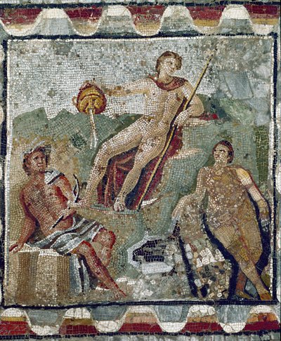 Bóstwa wodne (mozaika) autorstwa Roman Roman