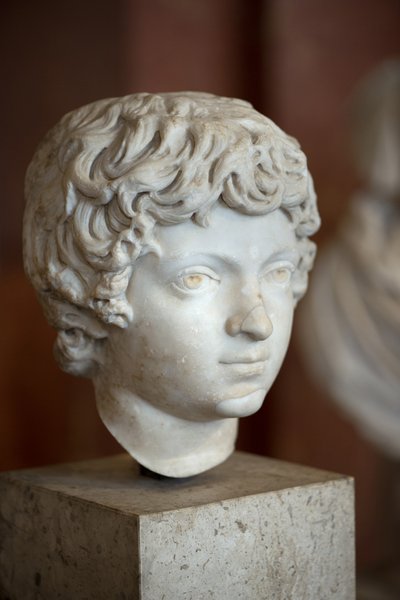 Sztuka Rzym Głowa rzymskiego cesarza Karakalli Dziecko (188-217 ne) autorstwa Roman Roman