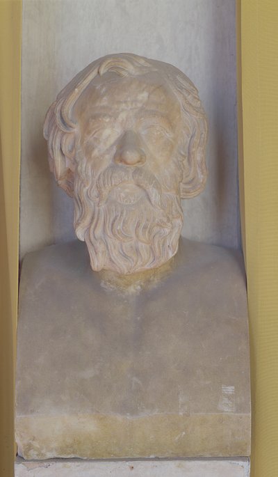 Popiersie Sokratesa (marmur) autorstwa Roman Roman