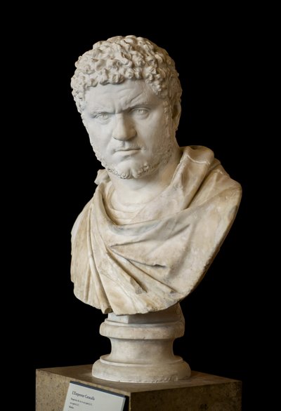 Karakalla (188-217 ne) marmurowa sztuka rzymska autorstwa Roman Roman