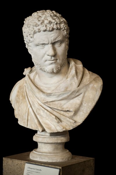 Karakalla (188-217 ne) marmur, sztuka rzymska autorstwa Roman Roman