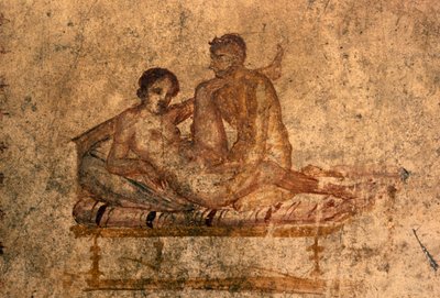 Erotyczny fresk z Domu Vettii w Pompejach (Lista Światowego Dziedzictwa UNESCO autorstwa Roman Roman