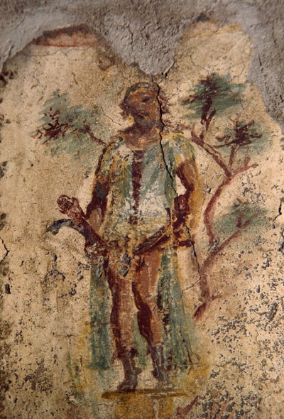 Fresk erotyczny z Lupanar w Pompejach (Lista Światowego Dziedzictwa UNESCO autorstwa Roman Roman