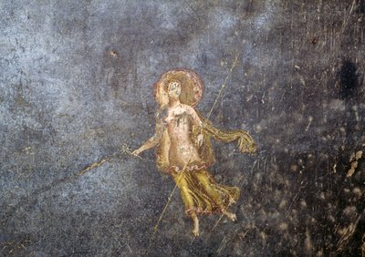 Fresk z Domu Menandra w Pompejach (Lista Światowego Dziedzictwa UNESCO). autorstwa Roman Roman