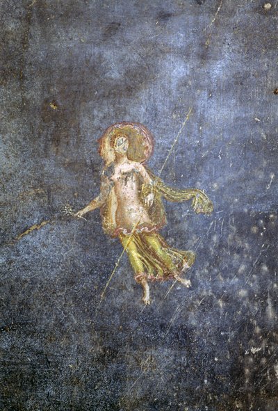 Fresk z Domu Menandra w Pompejach (Lista Światowego Dziedzictwa UNESCO). autorstwa Roman Roman