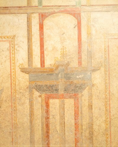 Fresk z Domu Menandra, Pompeje, Kampania, cywilizacja rzymska autorstwa Roman Roman