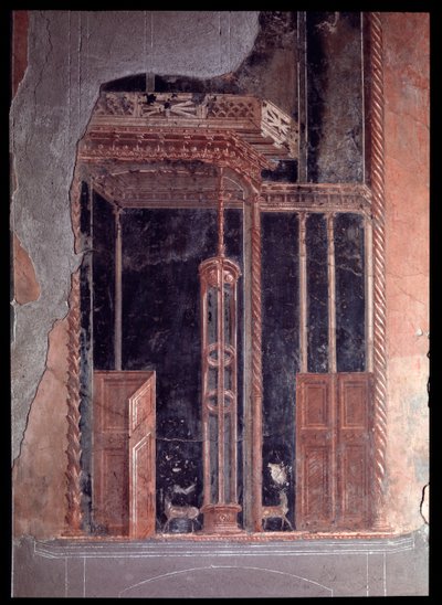 Fresk z triclinium z casa dei cervi, V wpne-I wne autorstwa Roman Roman
