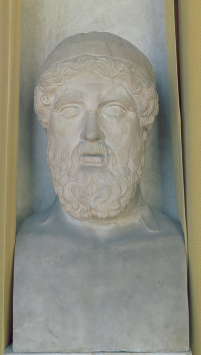 Hermetyczne popiersie Anakreona (marmur) autorstwa Roman Roman
