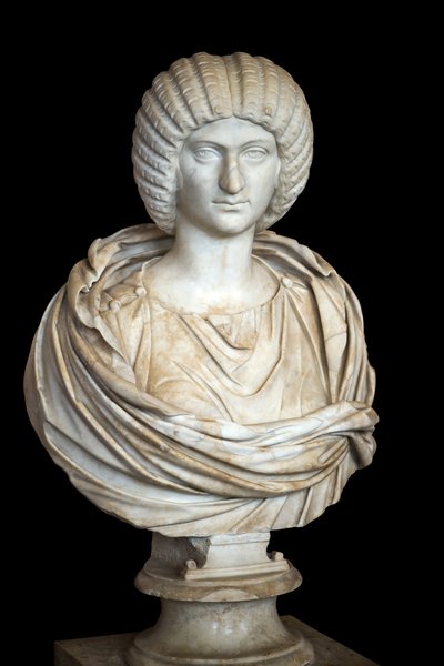 Julia Domna (ok. 170 - 217 ne), marmur, sztuka rzymska autorstwa Roman Roman