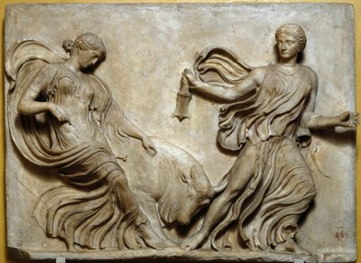 Płaskorzeźba attyki świątyni Nike Atena autorstwa Roman Roman