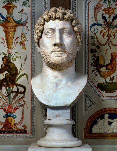 Marmurowe popiersie cesarza Hadriana autorstwa Roman Roman