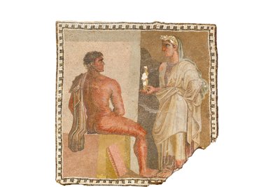 Mozaika z Orestesem i Ifigenią (mozaika) autorstwa Roman Roman