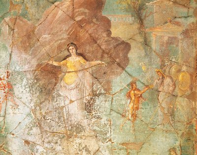 Perseusz i Andromeda, fresk z Domu Kapłana Amandusa w Pompejach autorstwa Roman Roman