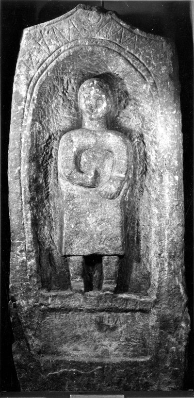 Rzymski nagrobek z napisem nagrobnym dla Pervicy (piaskowiec) autorstwa Roman Roman