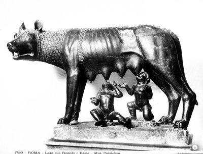 Romulus i Remus (brąz) autorstwa Roman Roman