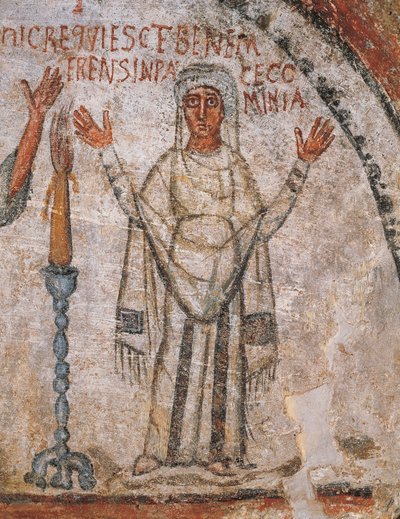 Zmarły Cominia (fresk) autorstwa Roman Roman