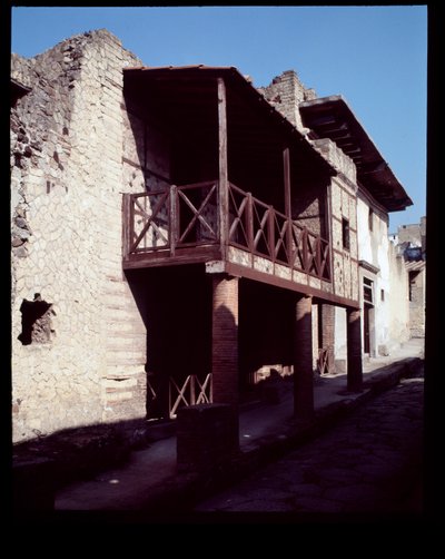 Widok domu zwanego casa a Graticcio, V wpne-I wne autorstwa Roman Roman