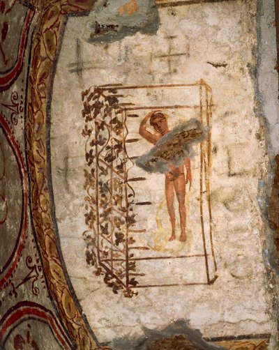 Młodość, krata i winorośl, III-V wne (fresk) autorstwa Roman Roman