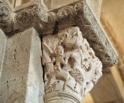 Absalom (kapitał rzeźbiony) autorstwa Romanesque