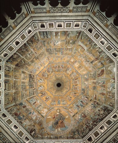 Chrystus Sędzia - Mozaika autorstwa Romanesque