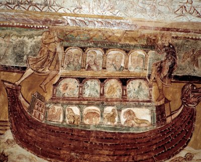 Łuk Noego (fresk na suficie) autorstwa Romanesque