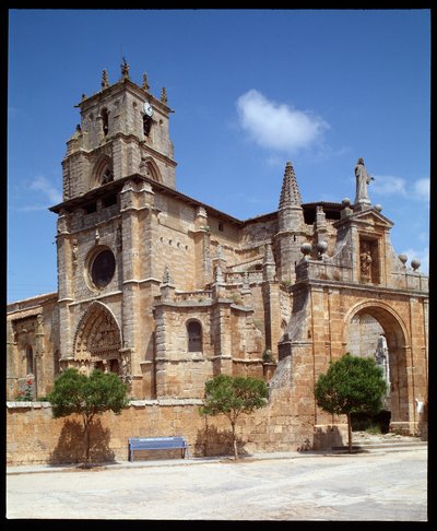 Widok kościoła Santa Maria la Real a Sasamon autorstwa Romanesque