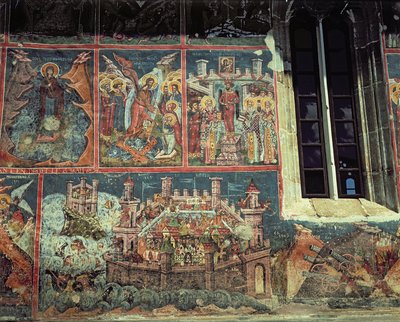 Oblężenie Konstantynopola przez sułtana Mehmeta II (1432-81) w 1453 (patrz także 67361) autorstwa Romanian School