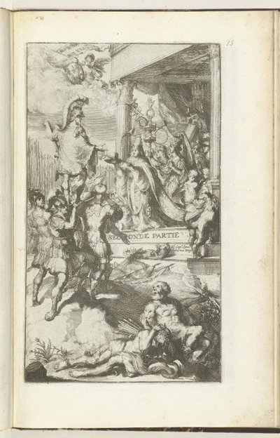 Druk tytułowy do drugiej części Guerres de Flandres Druga strona (tytuł na przedmiocie) Guerres de Flandres (tytuł serii) autorstwa Romeyn de Hooghe (attributed to)